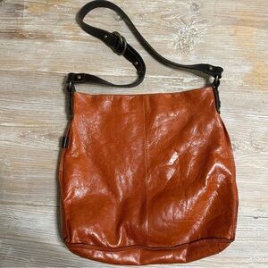 Ellington Large Leather Hobo Bag in the color Maple